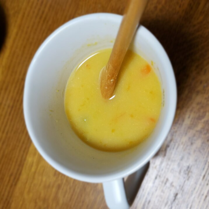 かぼちゃと人参とブロッコリーの芯のスープ